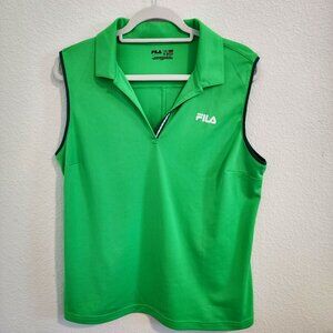 FILA Women's sleeveless green golf shirt size XL.  Item 0515242GS